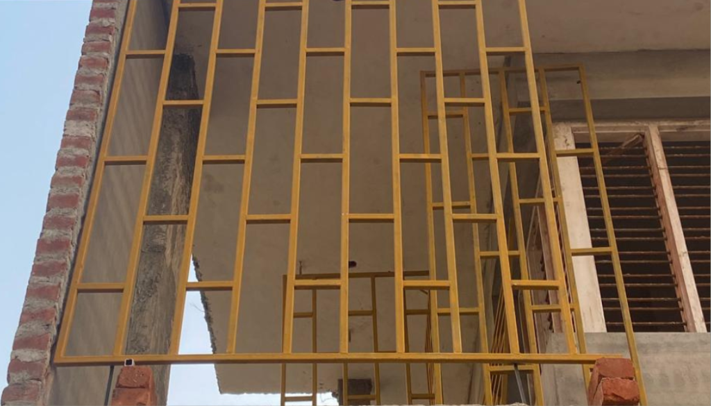 blue and white minimalist welding business card